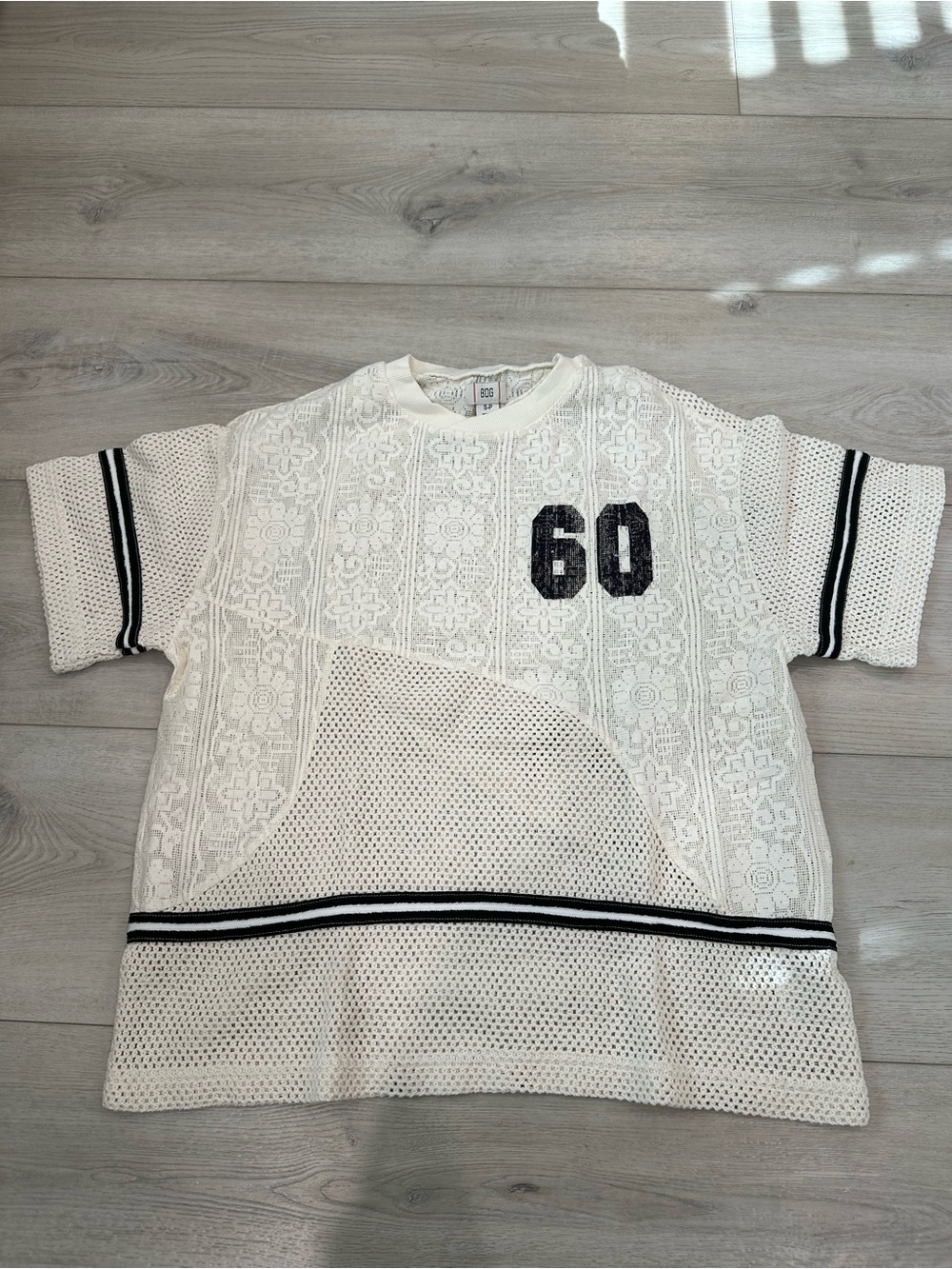 BDG Urban Outfitters Lace Crochet 60 Jersey Top S
